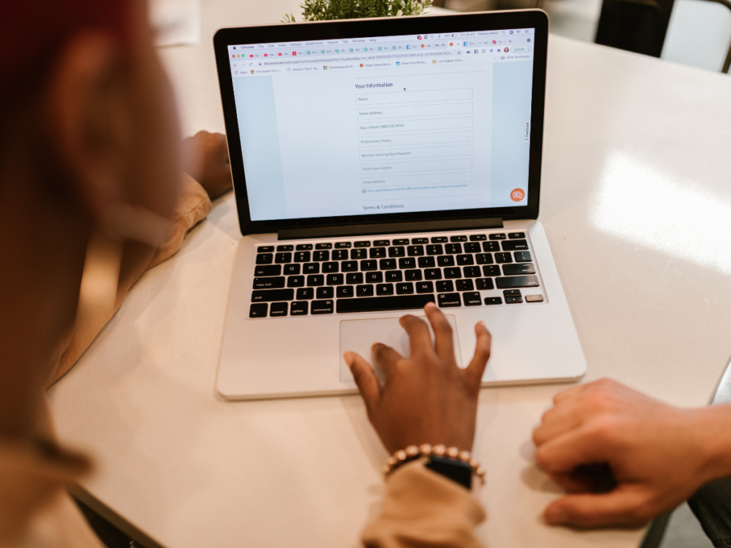 An online application process
